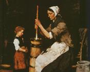 米哈伊 穆卡西斯 : Woman Churning